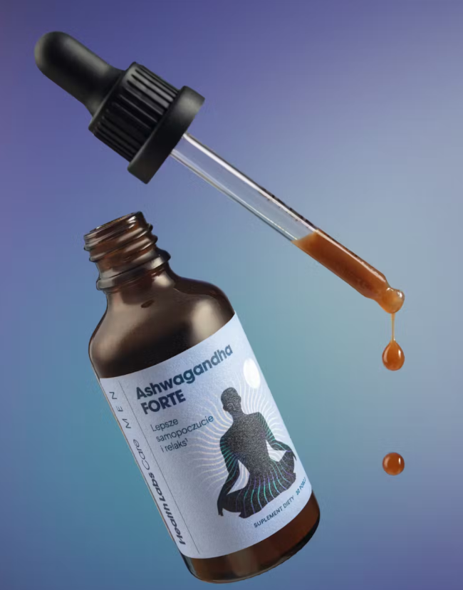 Health Labs Care Ashwagandha Forte Men W Kroplach Wspierająca Odporność Na Stres 45 Ml