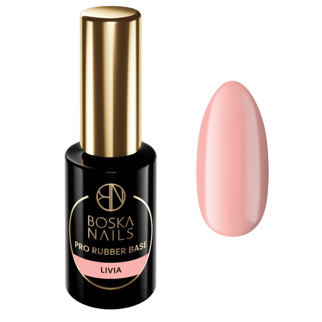 Boska Nails Baza Kauczukowa Pro Rubber Base Livia 10ml