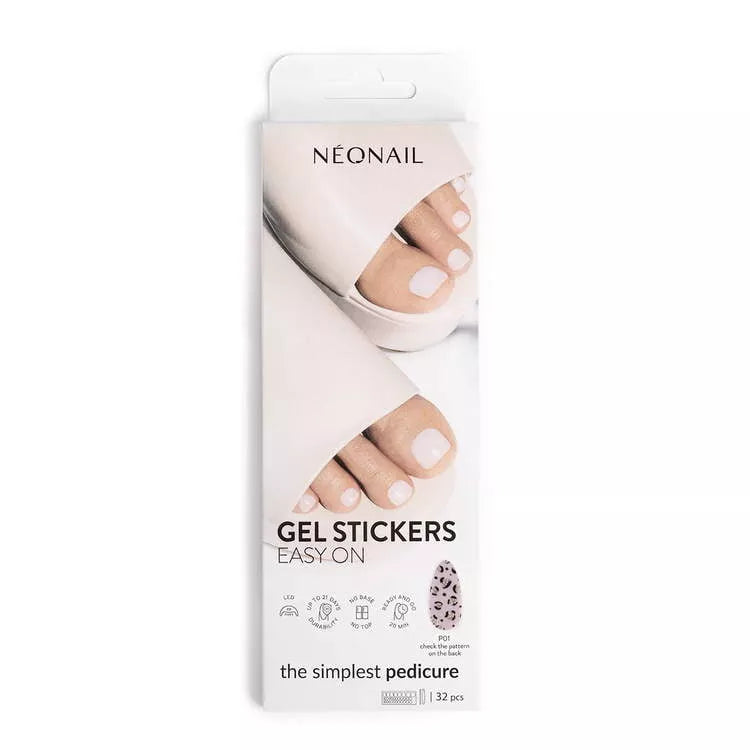 NeoNail Hybryda W Naklejce Do Pedicure Gel Stickers Easy On P01