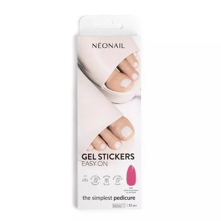 NeoNail Hybryda W Naklejce Do Pedicure Gel Stickers Easy On P02