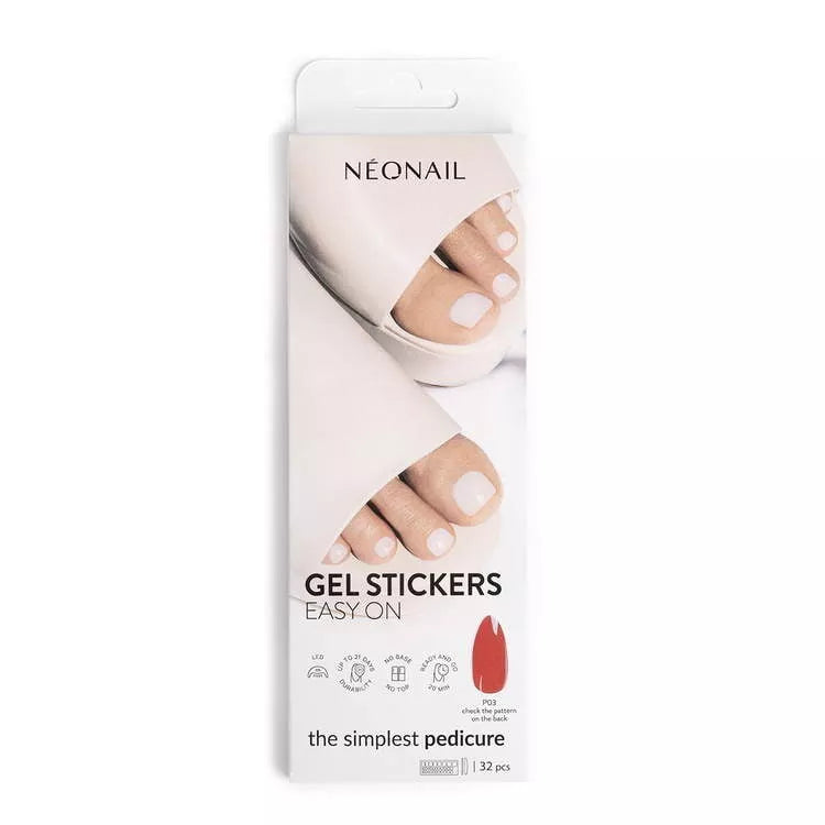 NeoNail Hybryda W Naklejce Do Pedicure Gel Stickers Easy On P03