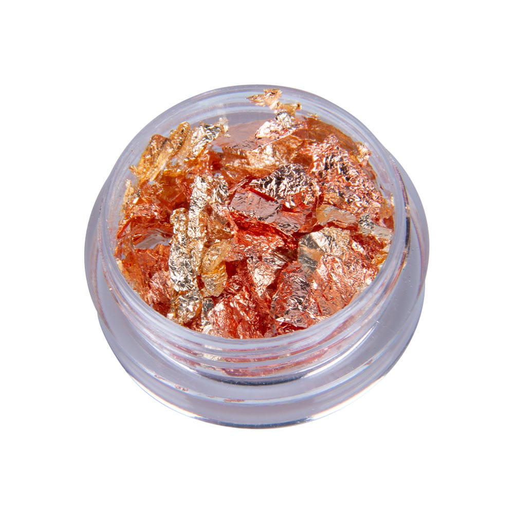 Pazłotko Dwustronne Flame Ultracienka Folia Chrom W Płatkach Do Zdobień Słoiczek 3 Ml Nr 7