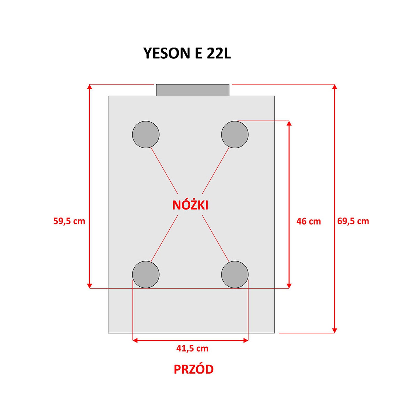 Autoklaw Yeson serii E 22L LED YS-22L-E