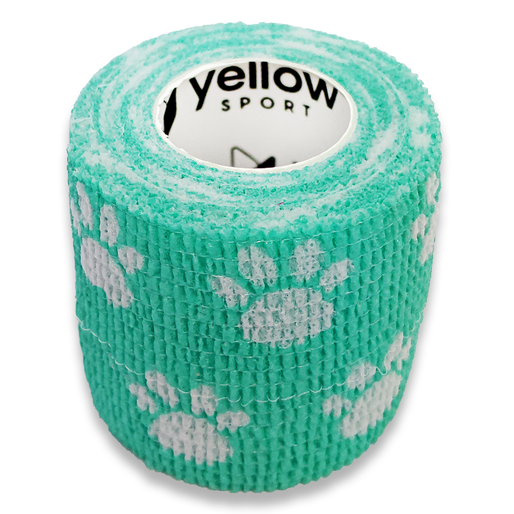 yellowBAND Bandaż Kohezyjny 5cm x 4,5m Zielony w Łapki
