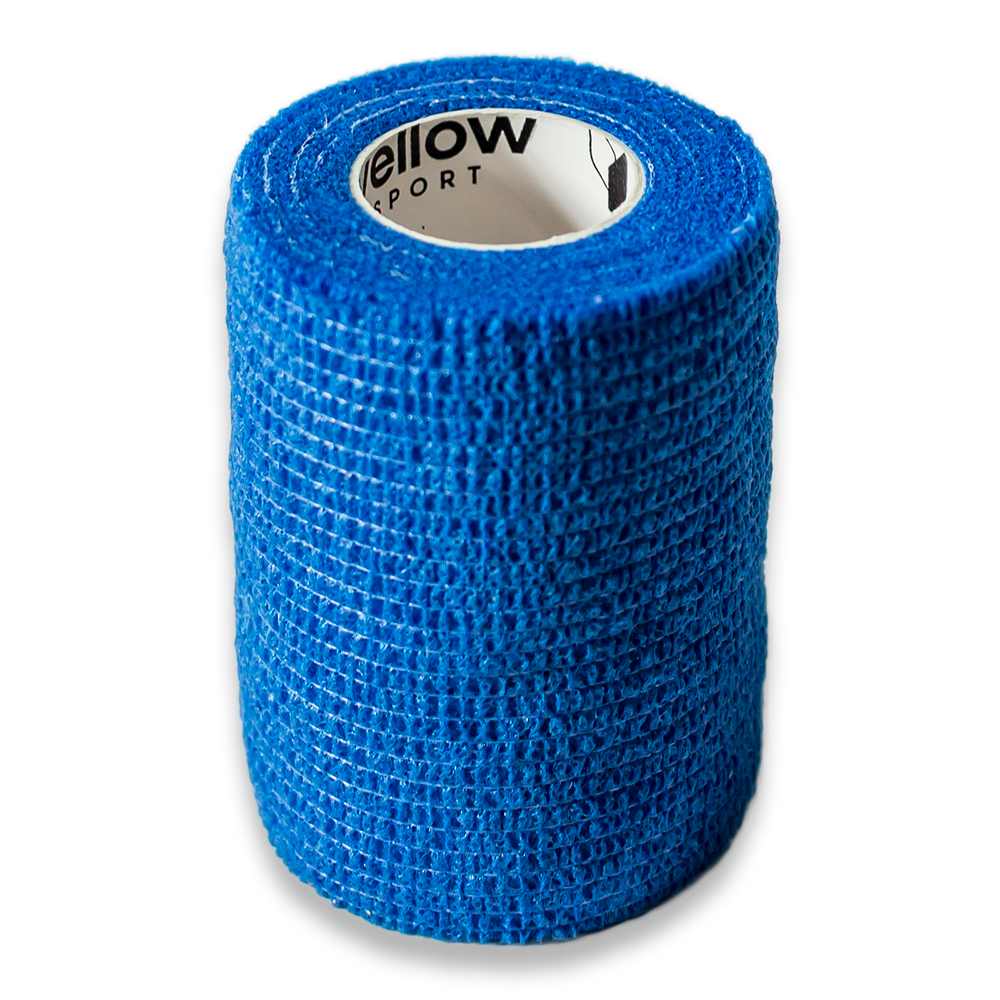 yellowBAND Bandaż Kohezyjny 7,5cm x 4,5m Niebieski