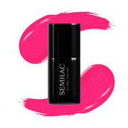 517 Lakier Hybrydowy Uv Hybrid Semilac Semibeats By Margaret Neon Pink 7ml