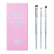 OKO Zestaw Pędzli Do Brwi "Your Art is a Mirror of Your Soul"