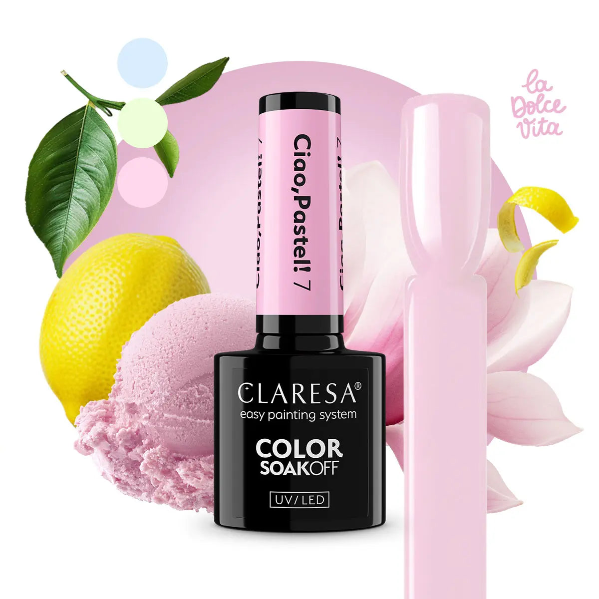Claresa Lakier Hybrydowy Ciao,Pastel! 7 5g