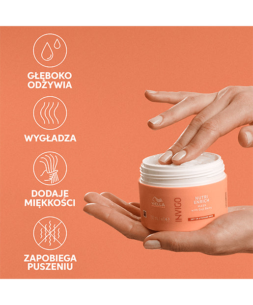 Wella Invigo Nutri-Enrich - Maska Odżywiająca do Włosów Suchych 500ml