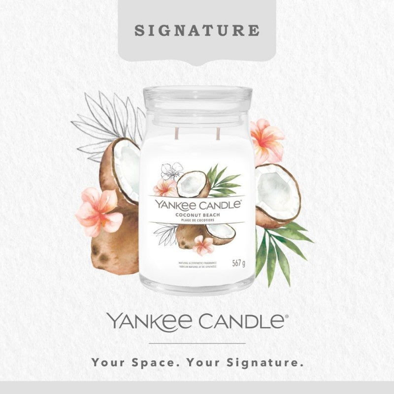 Yankee Candle Signature Świeca Zapachowa Duża Coconut Beach