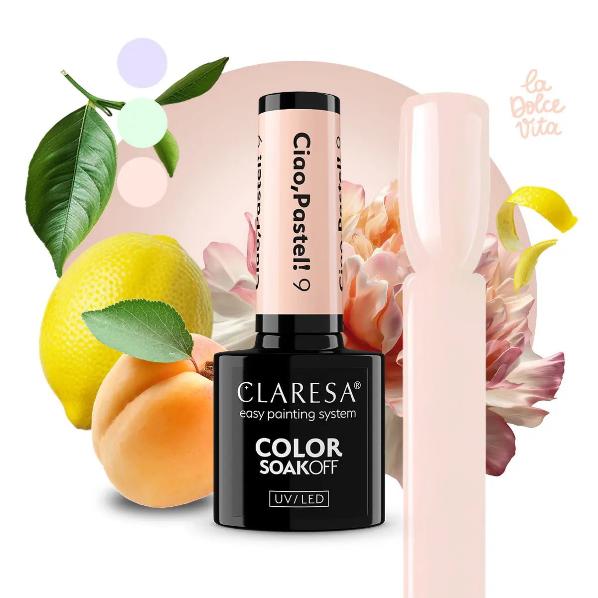 Claresa Lakier Hybrydowy Ciao,Pastel! 9 5g