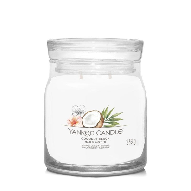 Yankee Candle Signature Świeca Zapachowa Średnia Coconut Beach