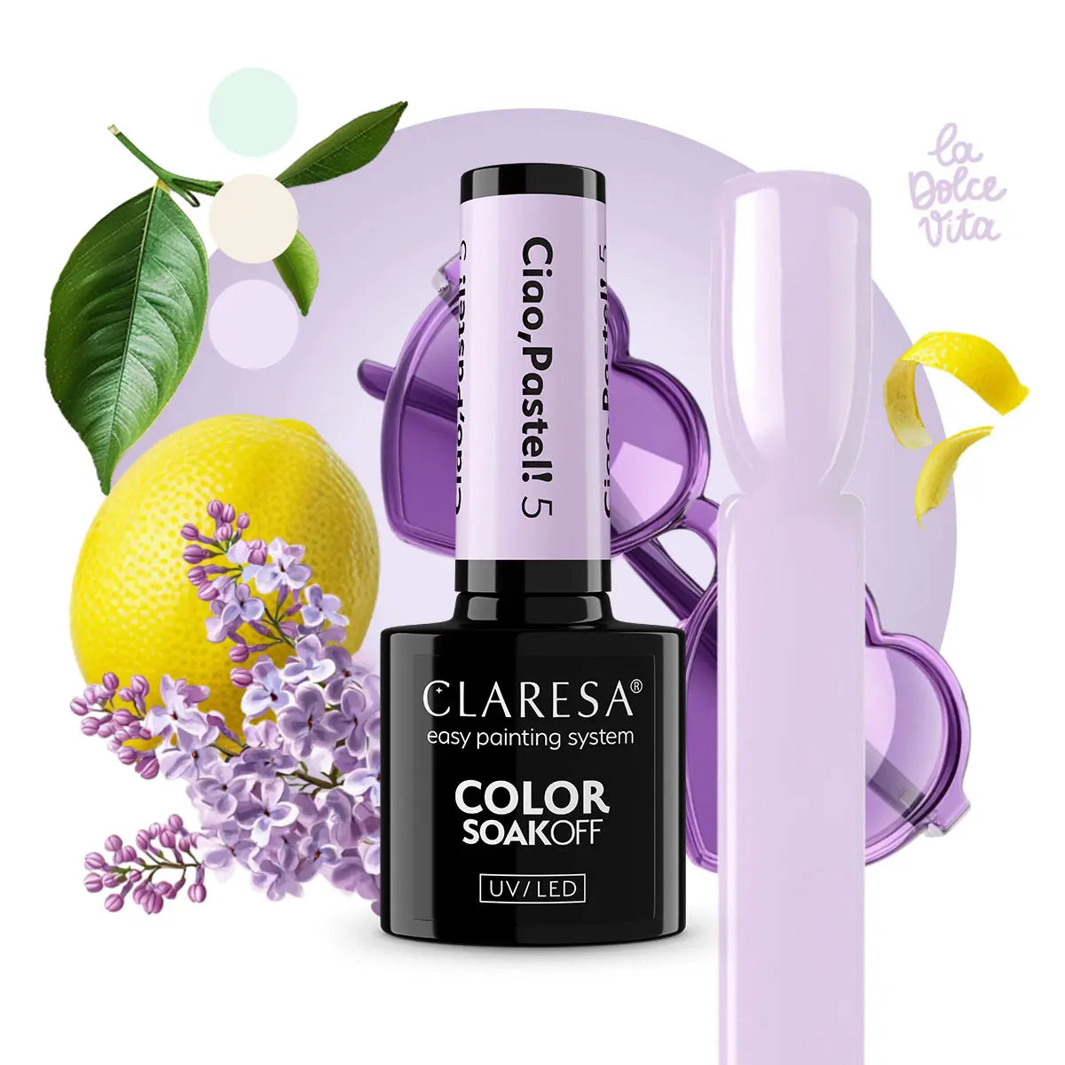 Claresa Lakier Hybrydowy Ciao,Pastel! 5 5g