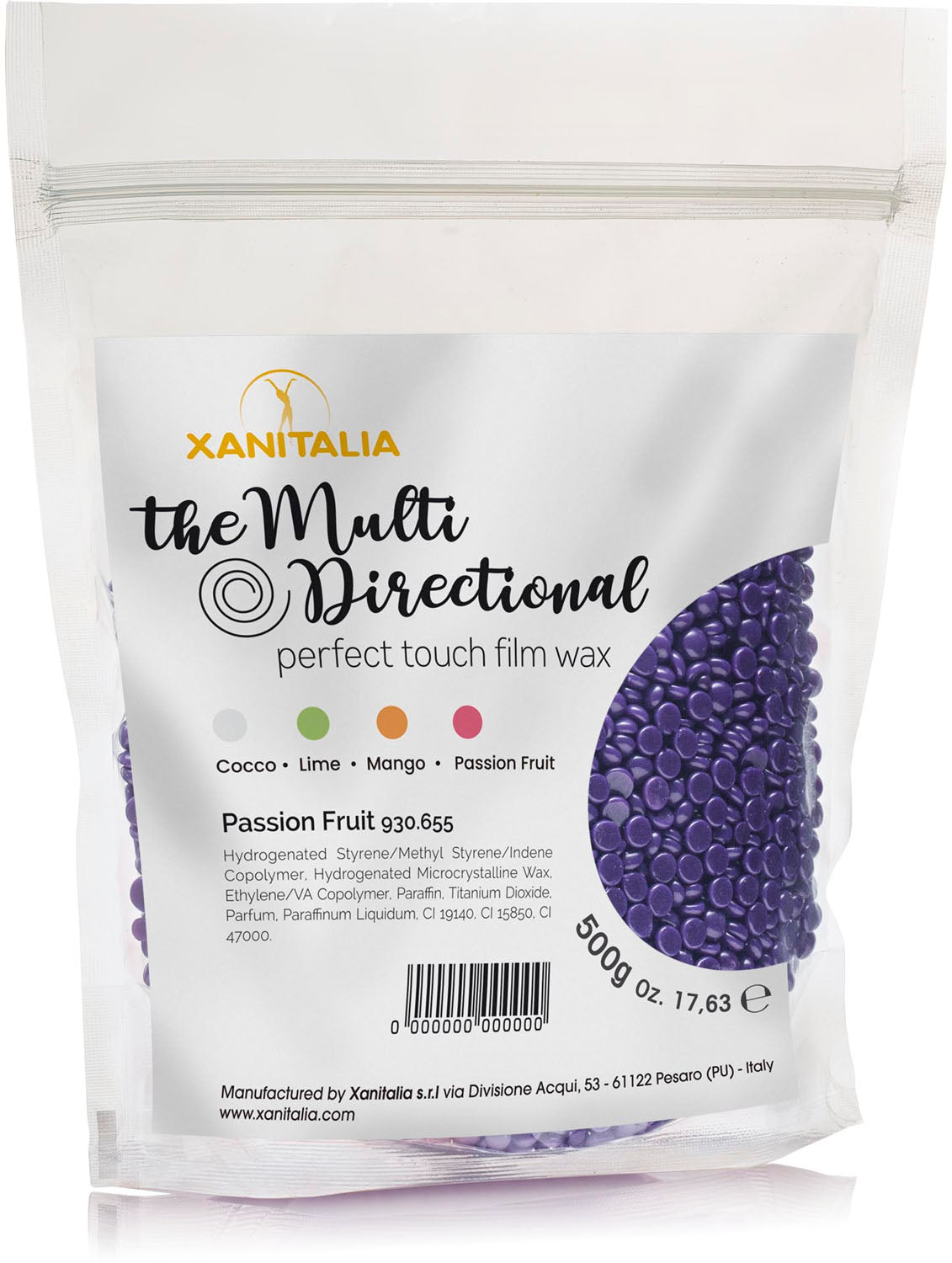 Xanitalia Perfect Touch Film Wax Intense Violet Wosk Bezpaskowy 500gr