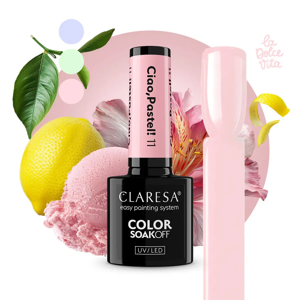 Claresa Lakier Hybrydowy Ciao,Pastel! 11 5g