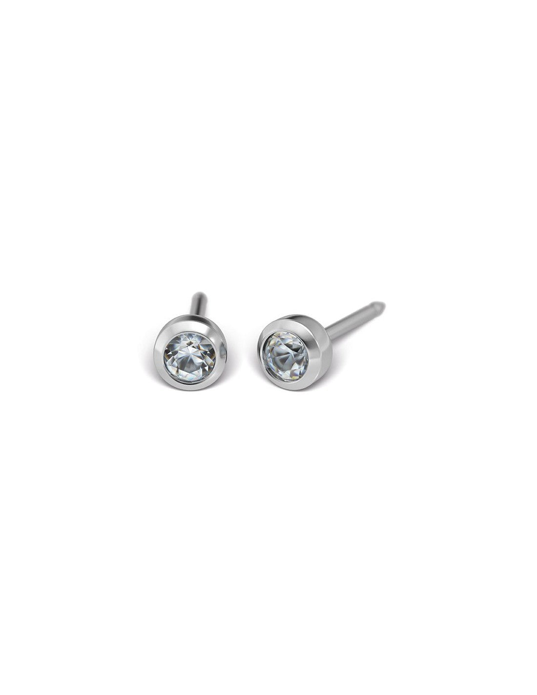 Studex 7512-0204 4mm Brylant W Oprawie Srebrnej