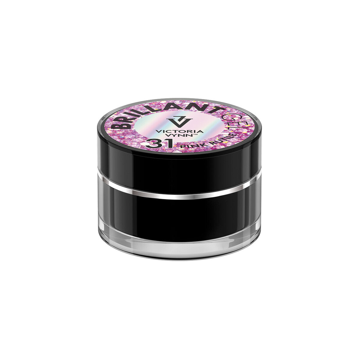 Żel Brokatowy Do Zdobień Brillant Gel 31 Pink Rutile 5g