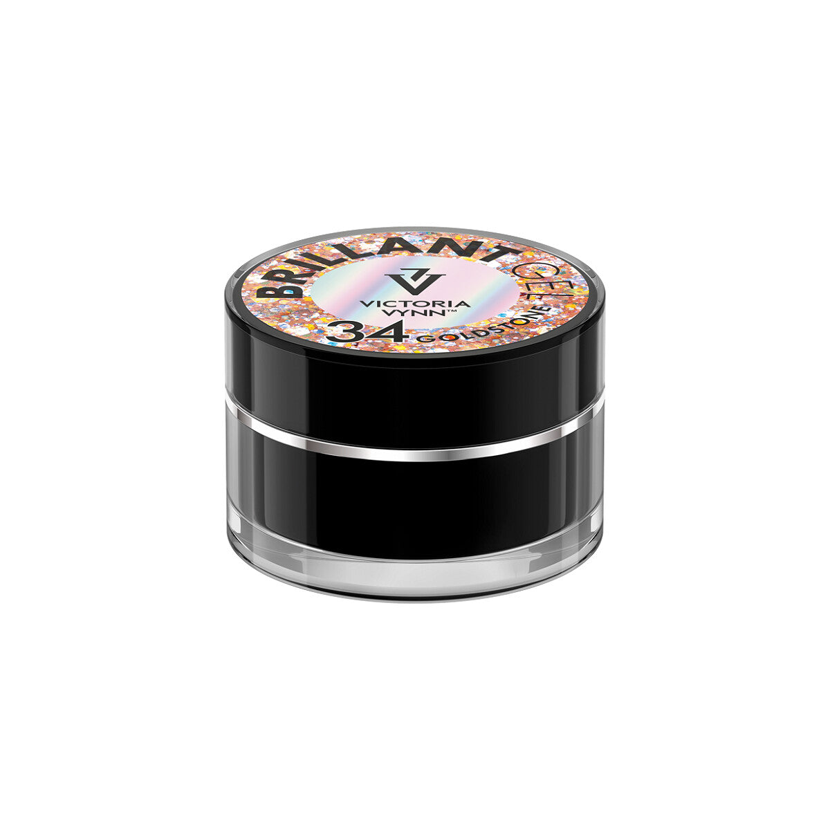 Żel Brokatowy Do Zdobień Brillant Gel 34 Goldstone 5g