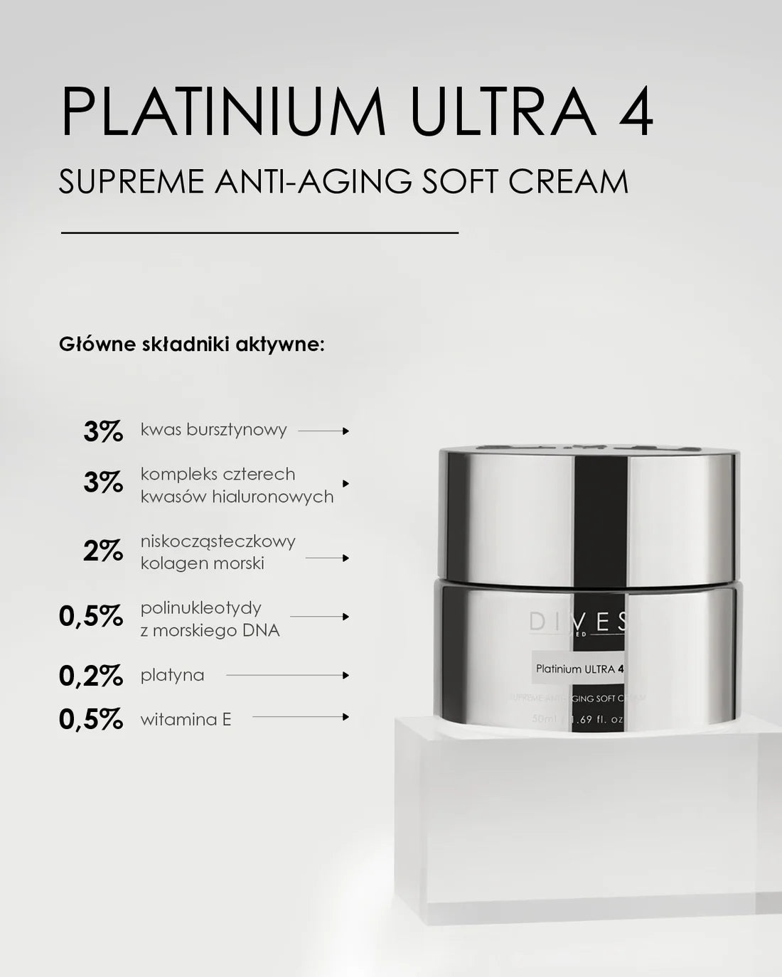 Dives Platinium Ultra 4 - Supreme Anti-Aging Soft Cream 50ml