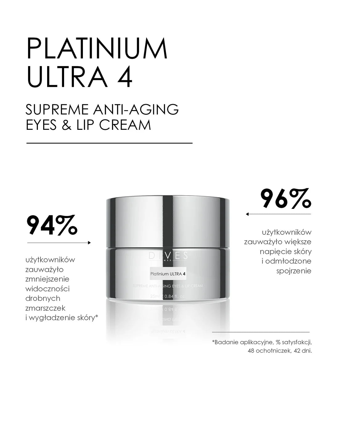Dives Platinium Ultra 4 - Supreme Anti-Aging Eyes & Lip Cream 25ml