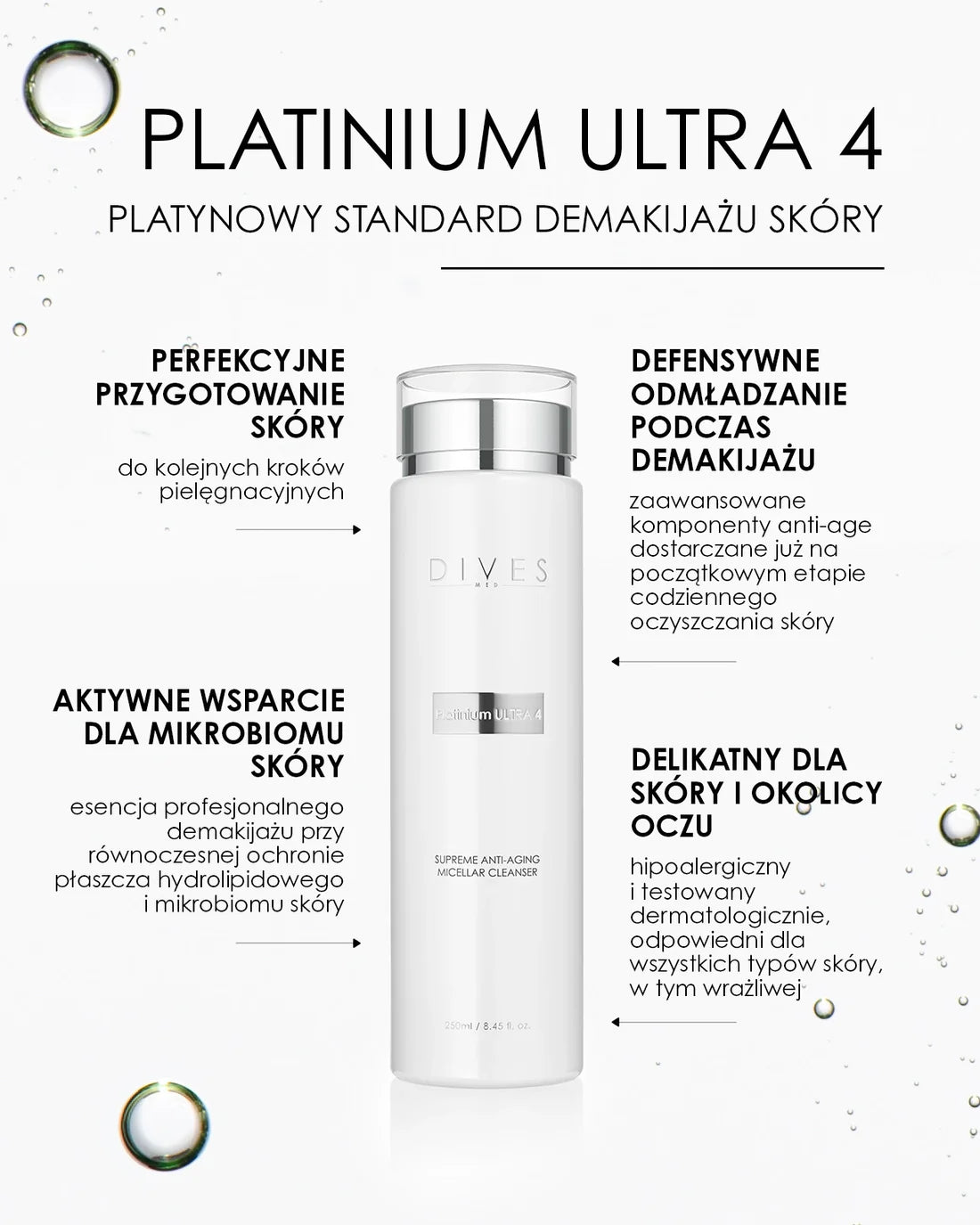 Dives Platinium Ultra 4 - Supreme Anti-Aging Micellar Cleanser 250 ml