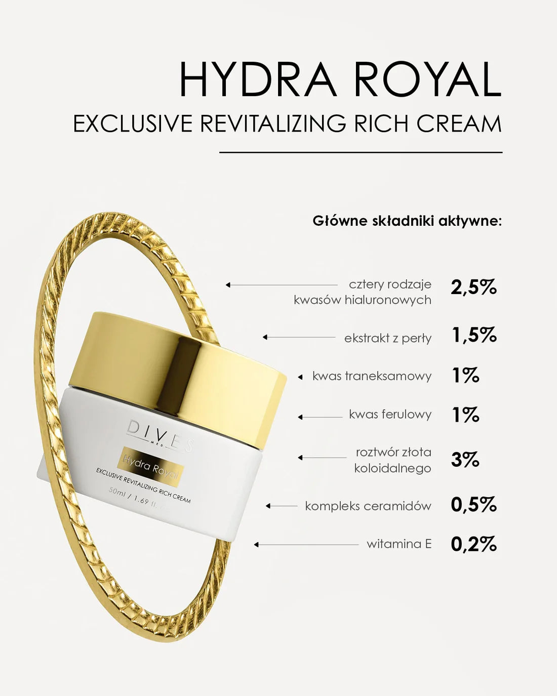 Dives Hydra Royal - Exclusive Revitalizing Rich Cream 50ml