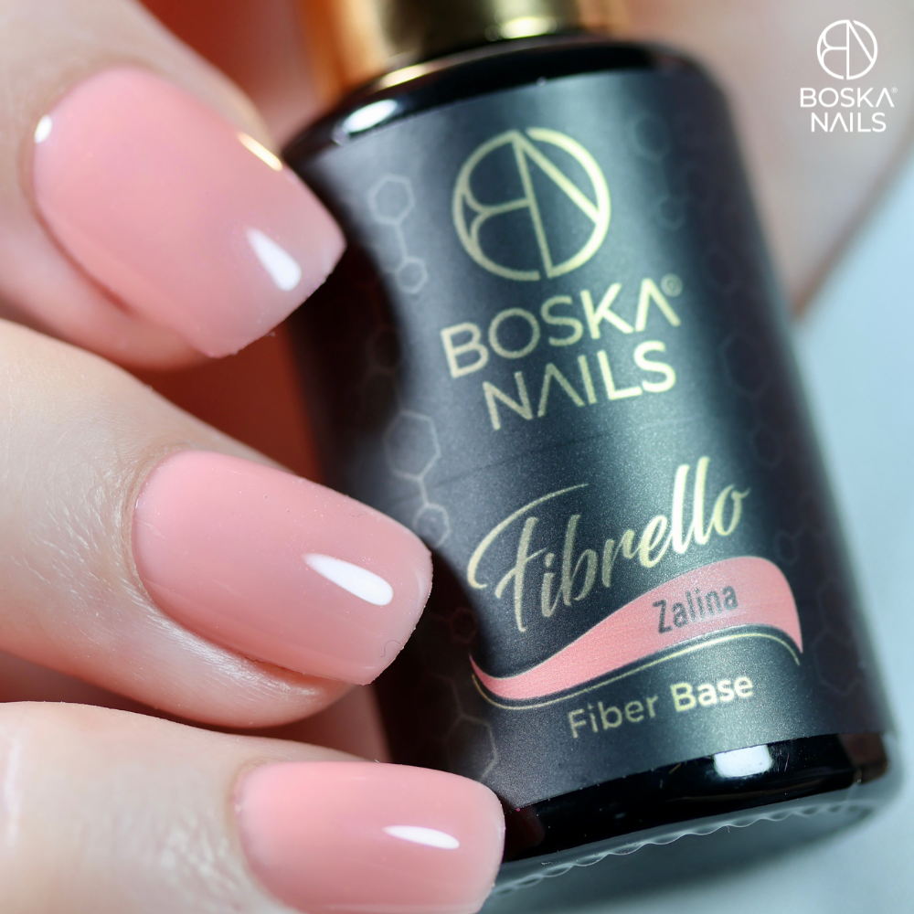 Boska Nails Baza Fiber Base Fibrello Zalina 10 ml