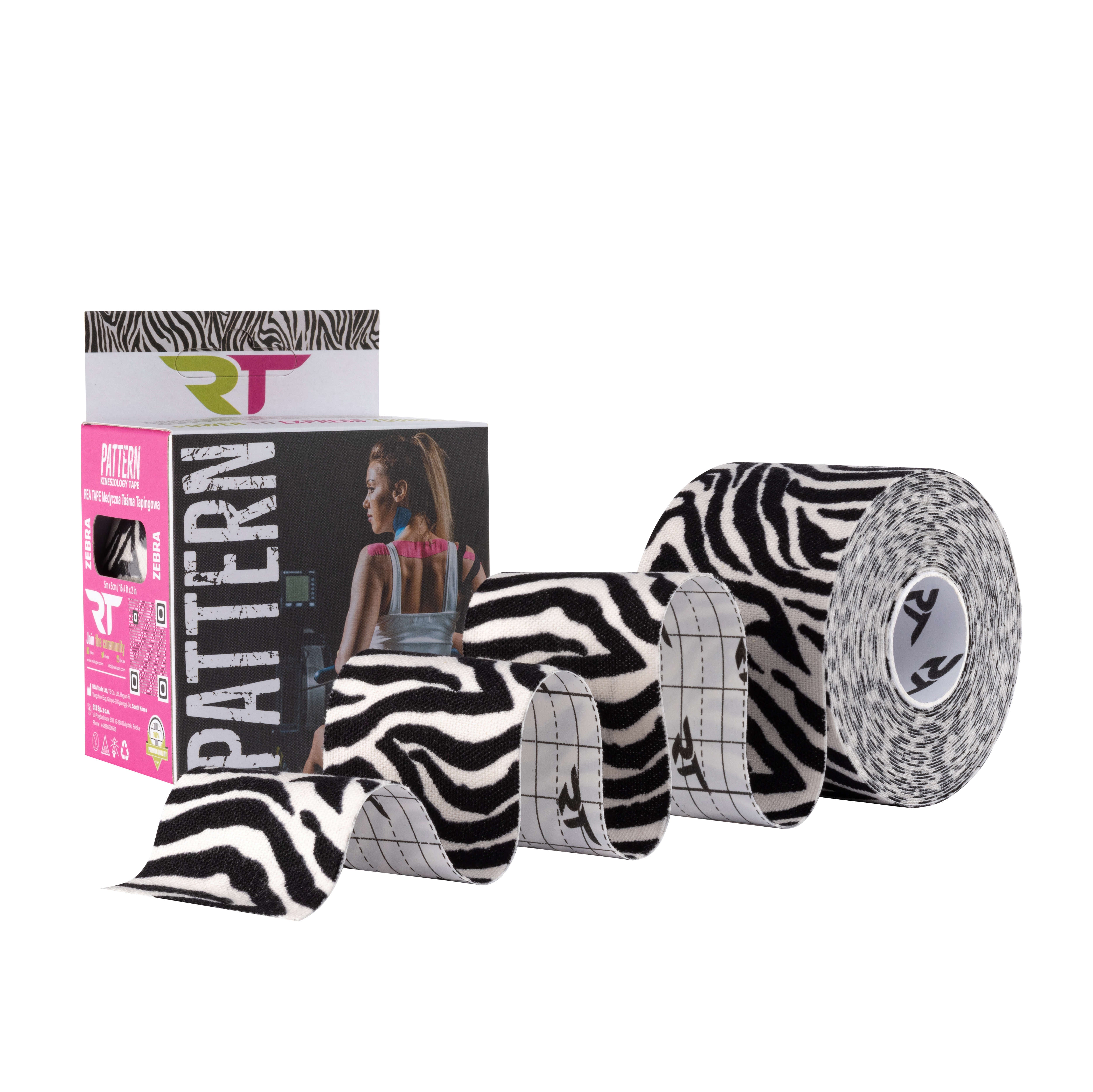 ReaTape - Taśma Kinezjologiczna Pattern - Zebra