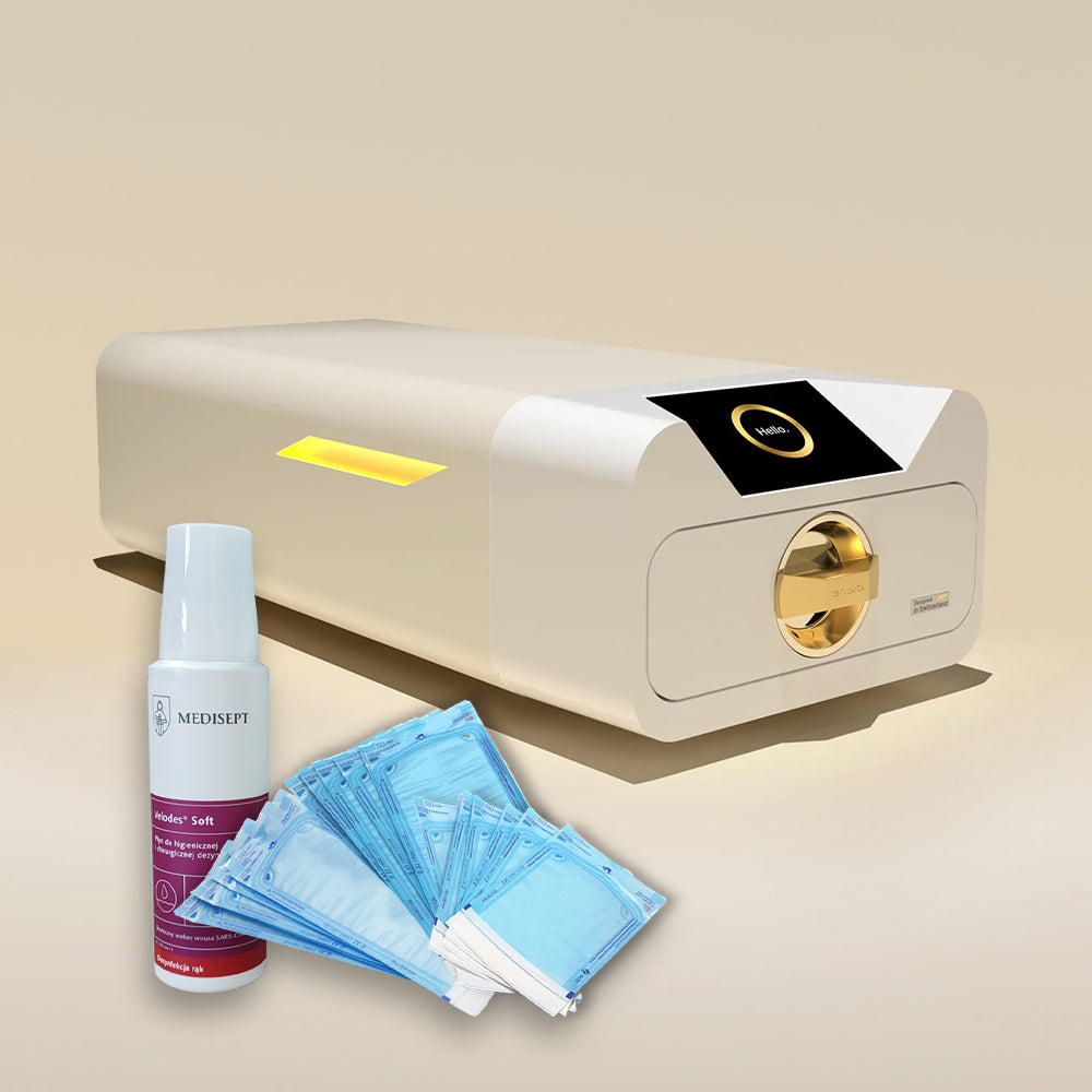 Zestaw Autoklaw Enbio S Kl.B Beauty Edition + Pokaźne Gratisy: Magic Filtr+Certyfikat+ Preparat Do Dezynfekcji Skóry+Zestaw Do Sterylizacji