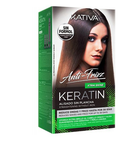 Kativa Keratin Xtra Shine - Zestaw do prostowania włosów