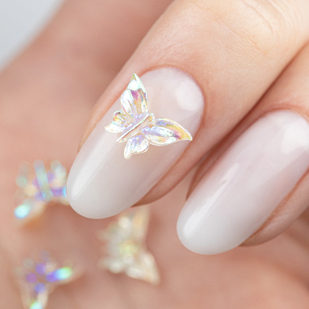 Molly Nails Kasetka z ozdobami motylki 3D 36 sztuk