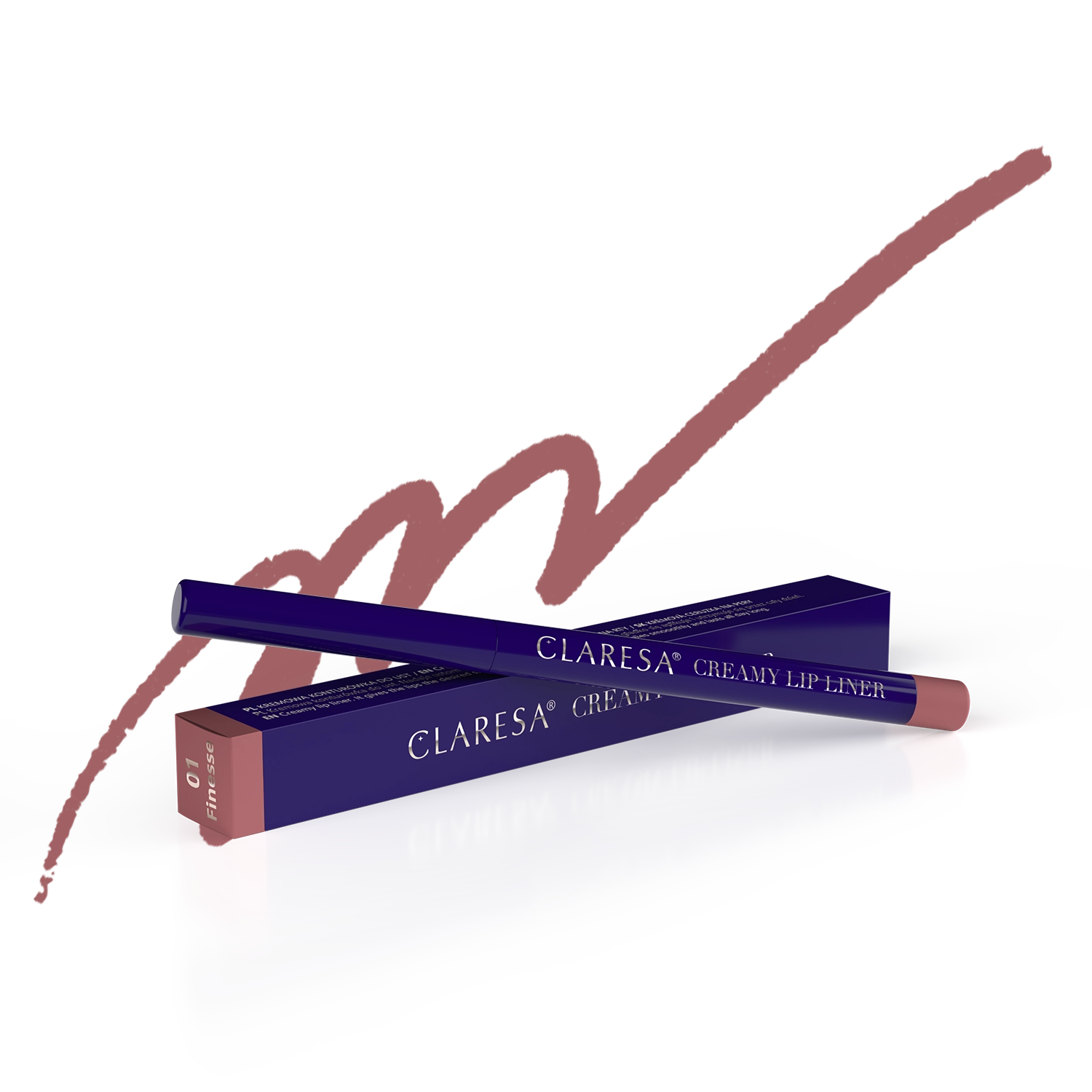 Claresa Creamy Lip Liner Kremowa Konturówka Do Ust 01 Finesse, 0,35g