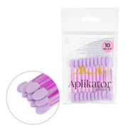 Molly Nails Aplikator Pacynka Do Wcierania Pyłków Fioletowy 10 Szt