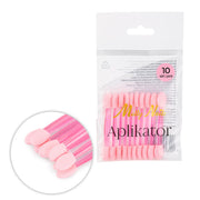 Molly Nails Aplikator Pacynka Do Wcierania Pyłków Różowy 10 Szt.