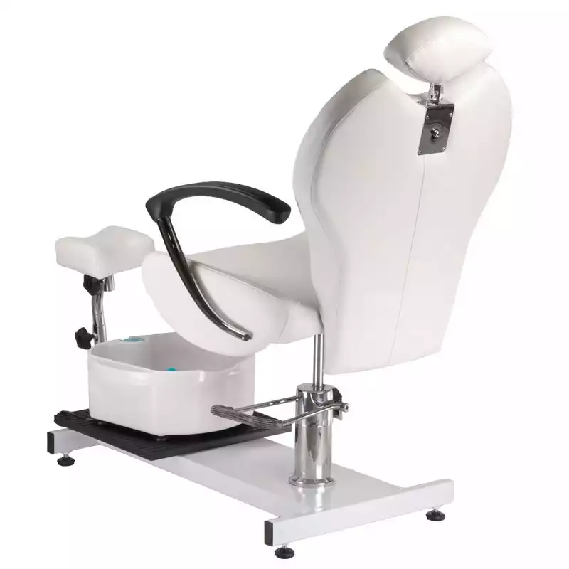 Pedicure chair with foot massager BR-2301 white