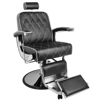 Gabbiano Imperial Schwarzer Friseurstuhl