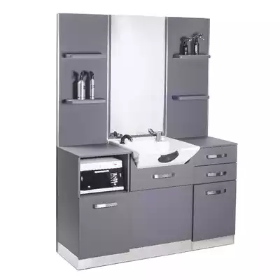 Gabbiano Friseurkonsole mit Waschbecken - Einzel B085