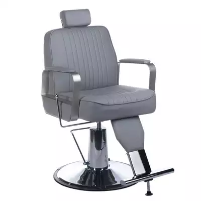 Fotel barberski HOMER BH-31237 jasny szary