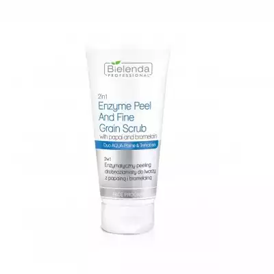 Bielenda Aqua-Porin Ultra Effect 2w1 Enzymatyczny Peeling Drobnoziarnisty Do Twarzy Z Papainą I Bromalainą 150g