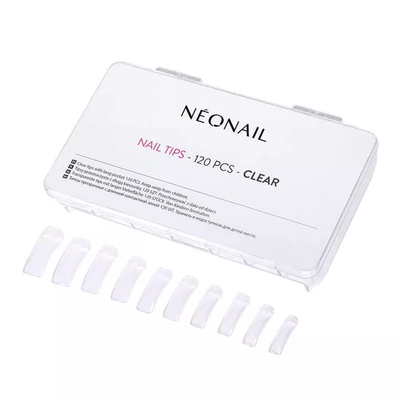 Tips Transparent 120 pcs, With Long Pocket Neonail