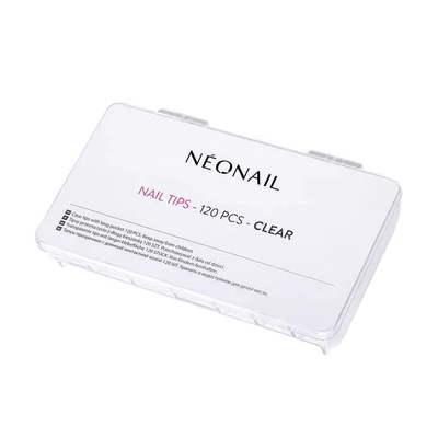 Tips Transparent 120 pcs, With Long Pocket Neonail