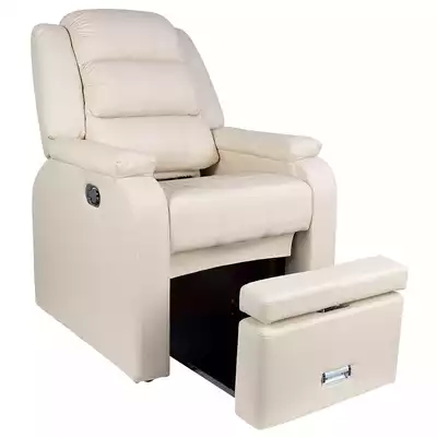 FOTEL SPA DO PEDICURE HILTON KREMOWY