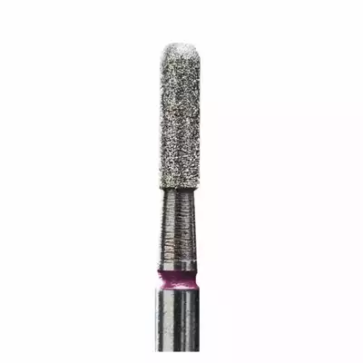 Staleks Frez Diamentowy Zaokrąglony Walec Czerwony 2,3/8mm 6szt