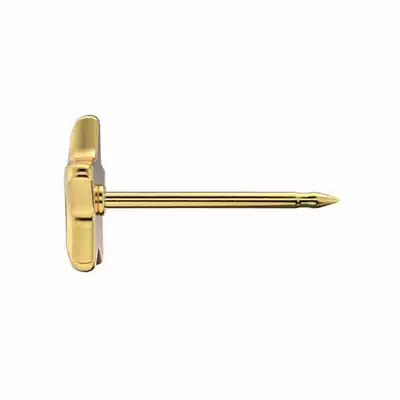 System75 Kolczyk Różowa Cubic/Zirconia Szlif Gwiaździsty 5mm (1)