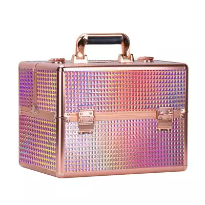 Kuferek Kosmetyczny XL Na Lampę 36W K105-9H Rose Golden