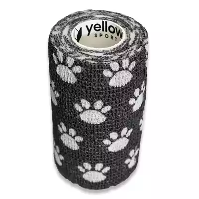 yellowBAND Kohäsive Bandage 10 cm x 4,5 m Schwarz (1)