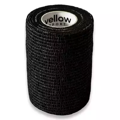 yellowBAND Bandaż Kohezyjny 7,5cm x 4,5m Czarmy