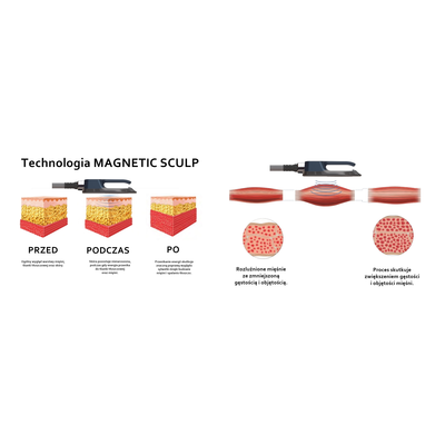 Urządzenie Kosmetyczne - Magnetic Sculp 4 Pady Wersja Wolnostojąca