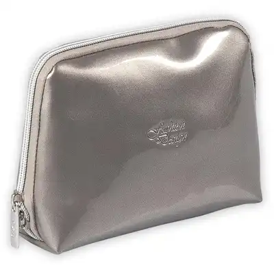 Top Choice - Kosmetyczka Metallic 18 x 14 x 6 Srebrna 97034