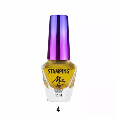 Molly Lac Lakier Do Stempli I Stampingu 10 Ml Złoty Nr 4